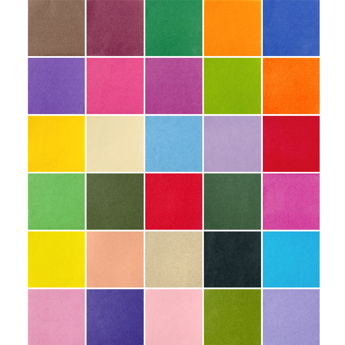 2400 Sheets Tissue Paper Squares - 24 Colors for UK