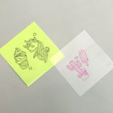 Wrapables Transparent Sticky Notes, Waterproof Self-Adhesive Memos for Home, School, Office (Set of 5)