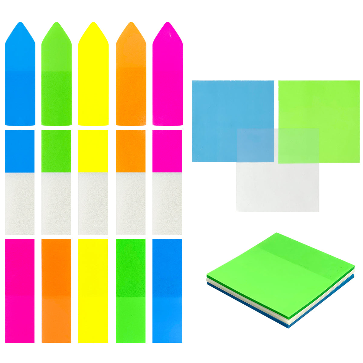 Transparent Sticky Notes, Page Markers, Book Tabs, Sticky Note Tabs, Sticky  Tabs, Page Tabs, Label Stickers, Pop Up Index Tabs, Tabs Flags Stickers 