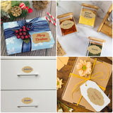 Wrapables Kraft Paper Sticker Labels for Lids, Mason Jars, Bottles, Homemade Products, Gift Wrapping, Parties