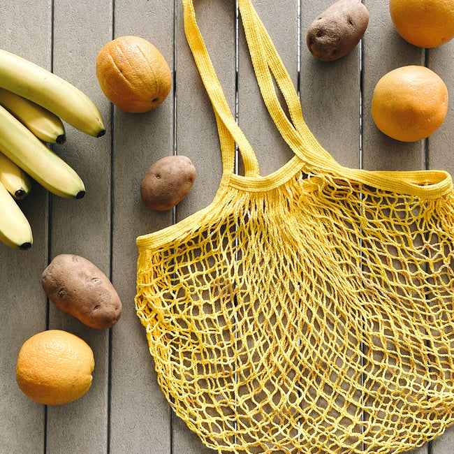 Wrapables Cotton Mesh Net Shopping Bag, Grocery Bag for Vegetables, Produce
