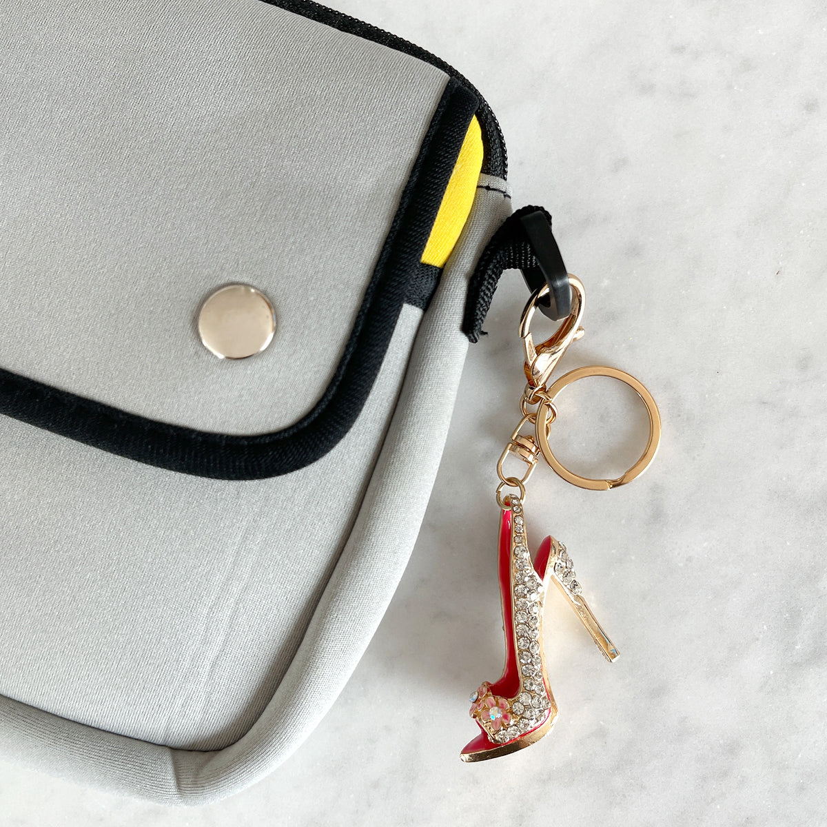 Leather Mickey Mouse Tassel Keychain Keyring Handbag Charm Keychain Fab