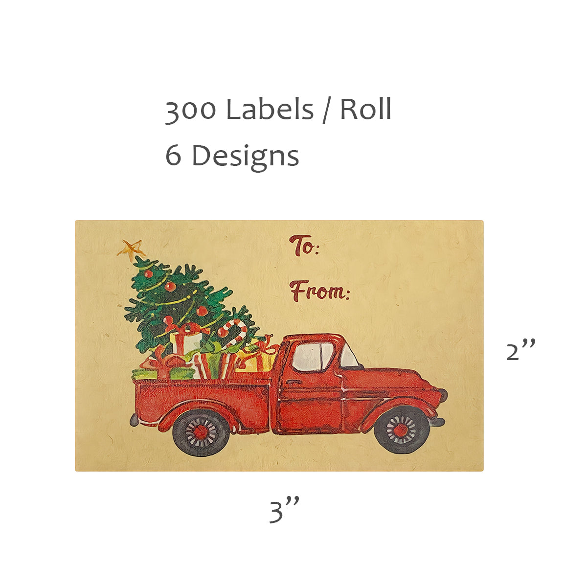 Wrapables Christmas Gift Tag Stickers for Gift-Wrapping & Labeling  (300pcs), Let it Snow, 1 - Harris Teeter