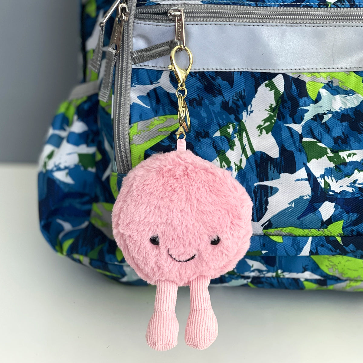 Kawaii Mini Plush Crab Keychain for Women Backpack Bag Ornaments