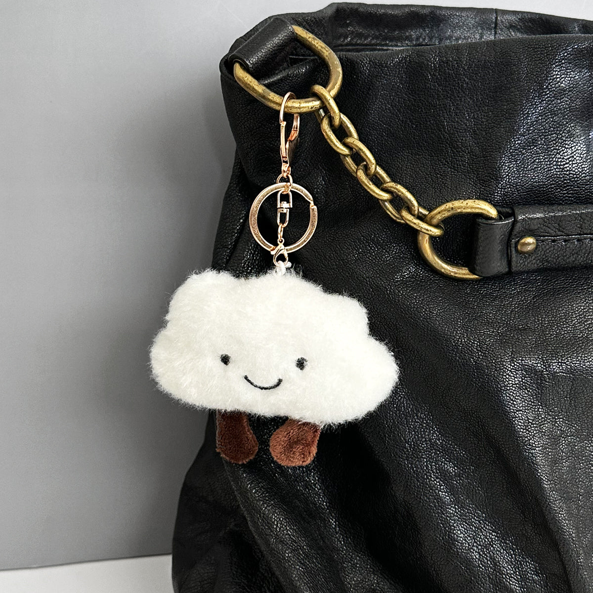 Wrapables Cute Plush Keychain Keyring Pendant Charm for Bag Cloud