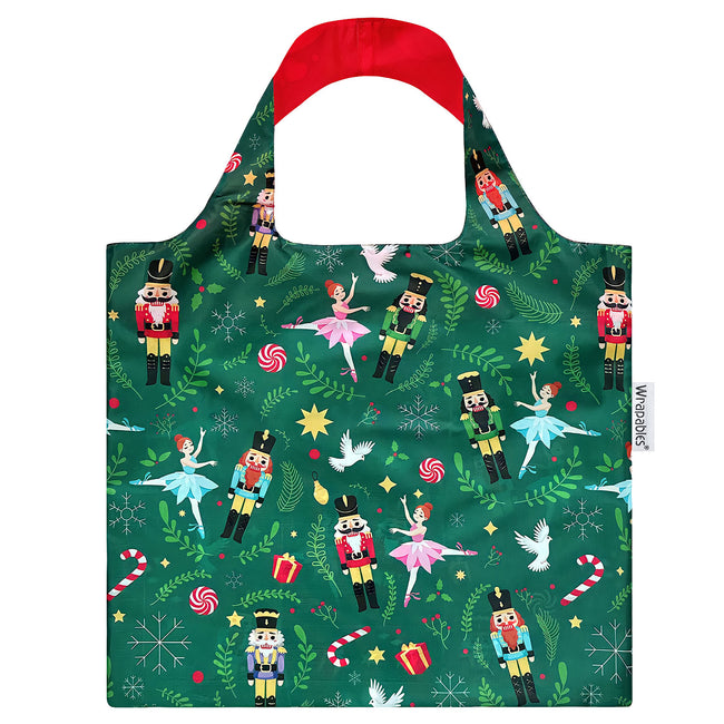 Wrapables Christmas Holiday AllyBag Collection Reusable Shopping Bag