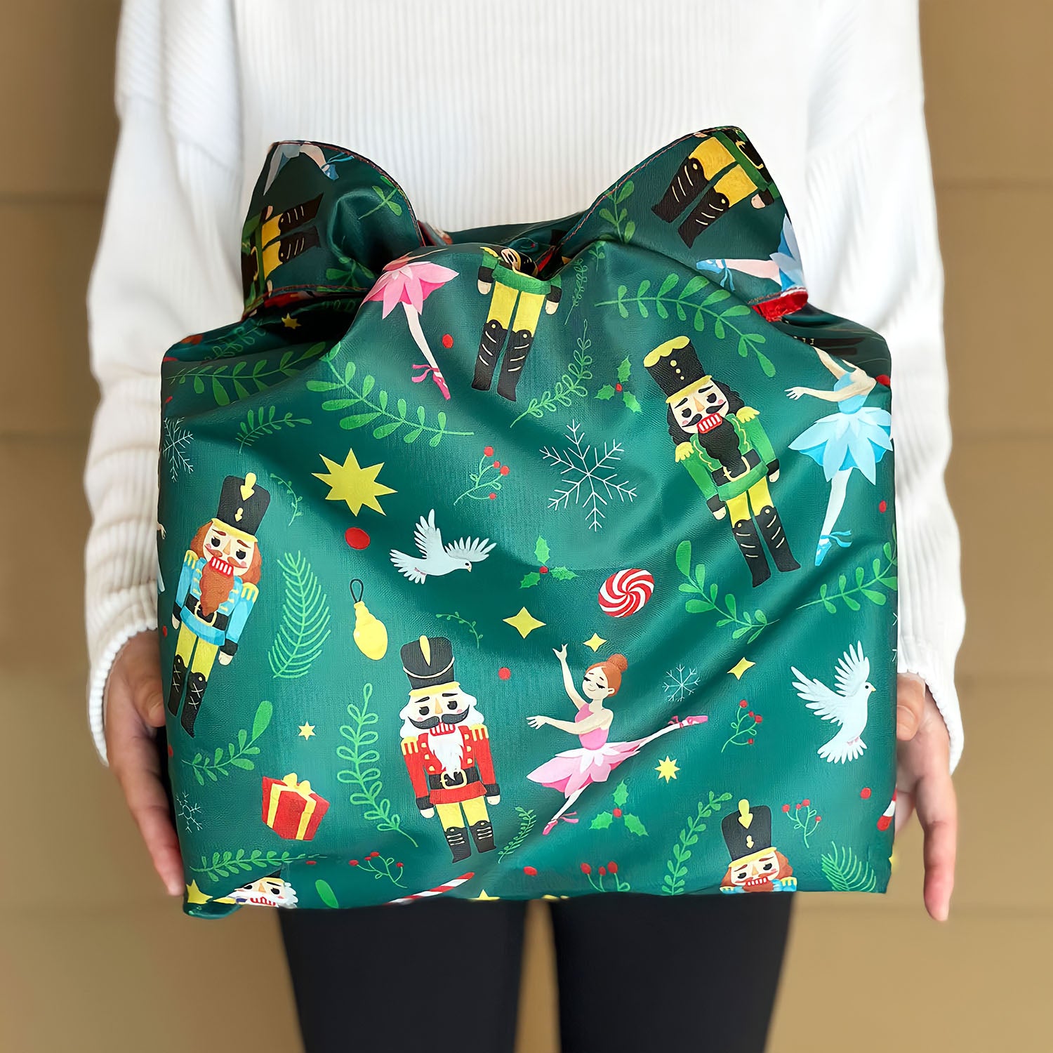 Wrapables Christmas Holiday AllyBag Collection Reusable Shopping Bag (Set of 3)