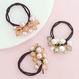 Wrapables Faux Pearls and Rhinestones Hair Ties (Set of 3)