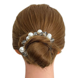 Wrapables Faux Pearls and Rhinestones Hair Ties (Set of 3)