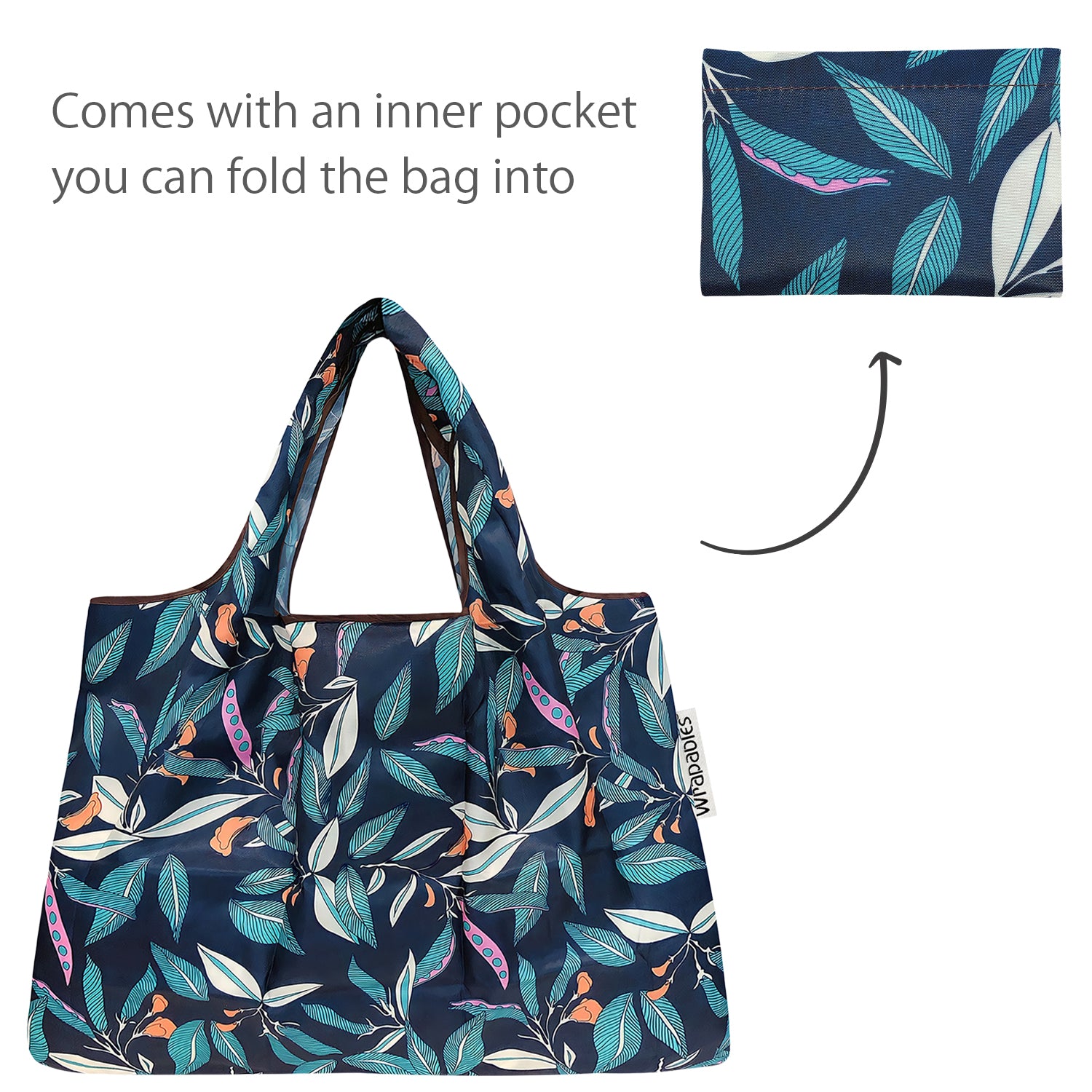 Wrapables Bag Insert/Travel Organizer, Unisex, Grey