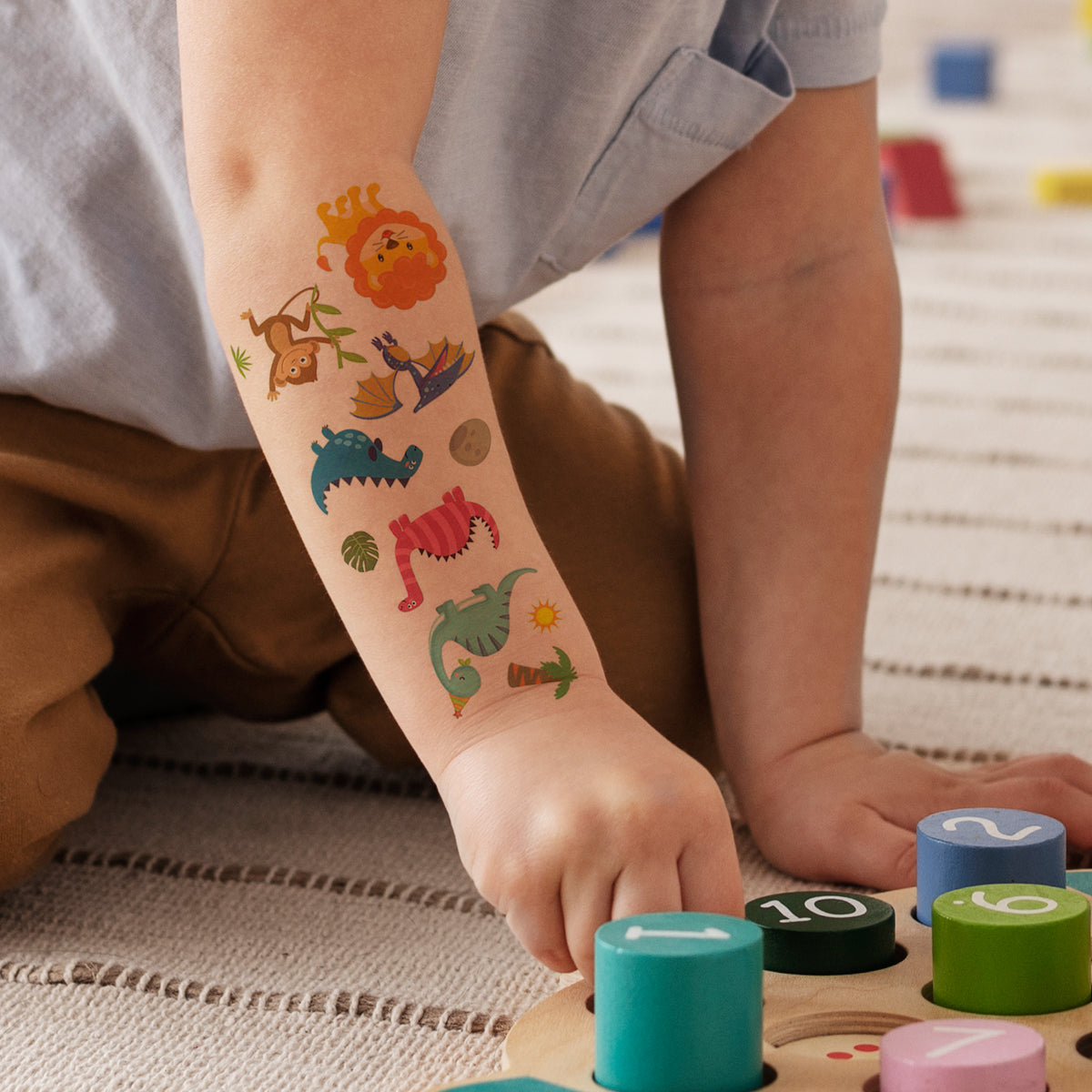 Wrapables Waterproof Temporary Tattoos for Children