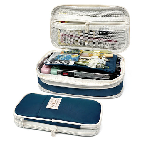 Wrapables Large Capacity 72 Slot Pencil Case for Colored Pencils, Stationery Pouch