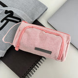 Wrapables Large Capacity Pencil Case, Portable Pencil Pouch for Stationery Office Supplies