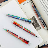 Wrapables Multi-Color 6-in-1 Retractable Ballpoint Pens for School, Office, Stationery (Set of 8)