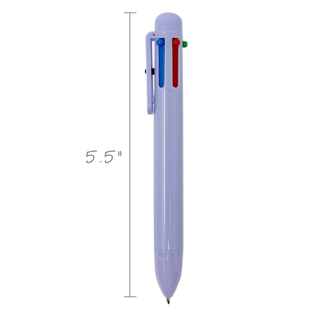 Wrapables Multi-Color 6-in-1 Retractable Ballpoint Pens for School, Office, Stationery (Set of 8)