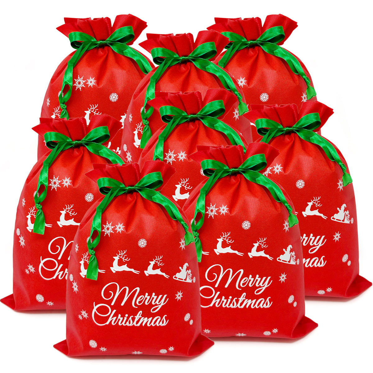 Easy Sticker Christmas Gift Bags - Simply Kinder