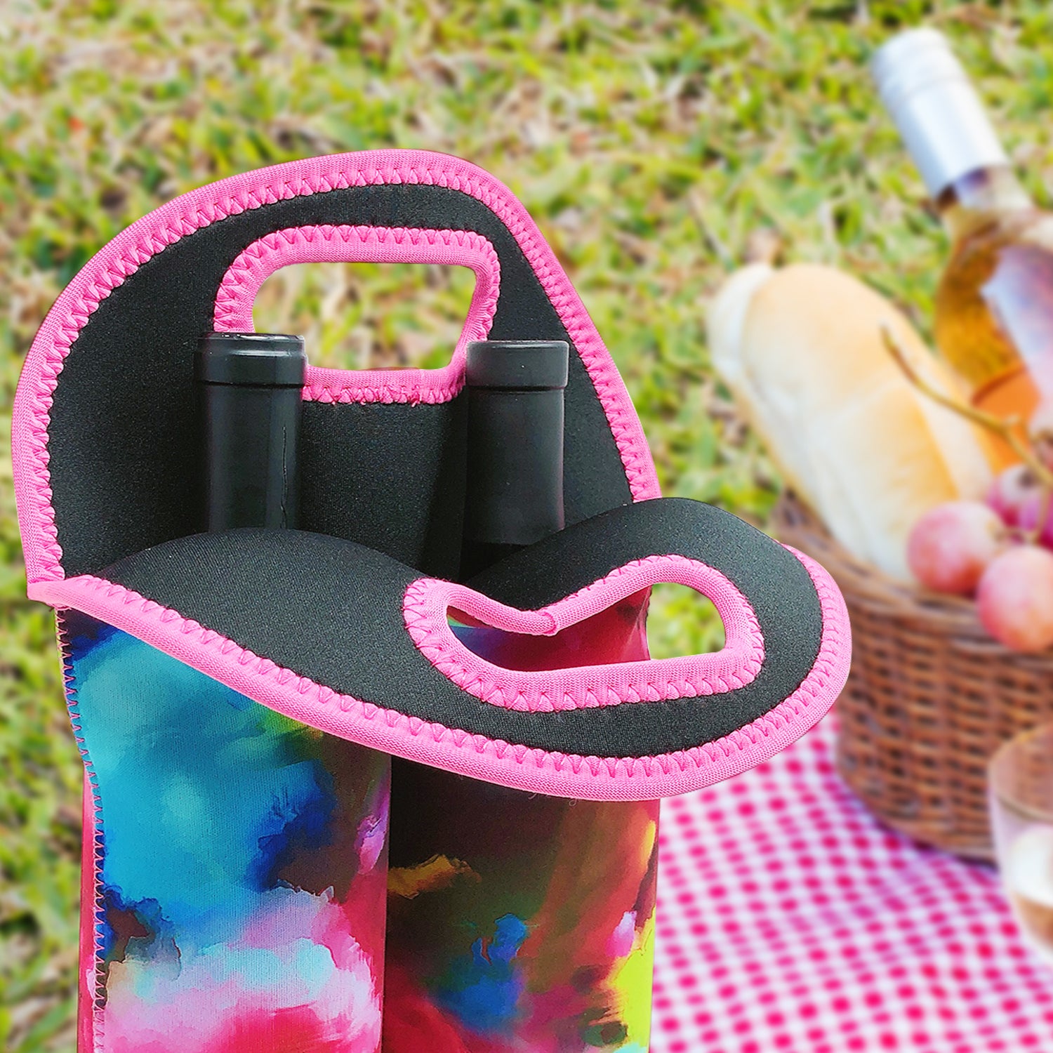 Wrapables Insulated Neoprene Wine Tote