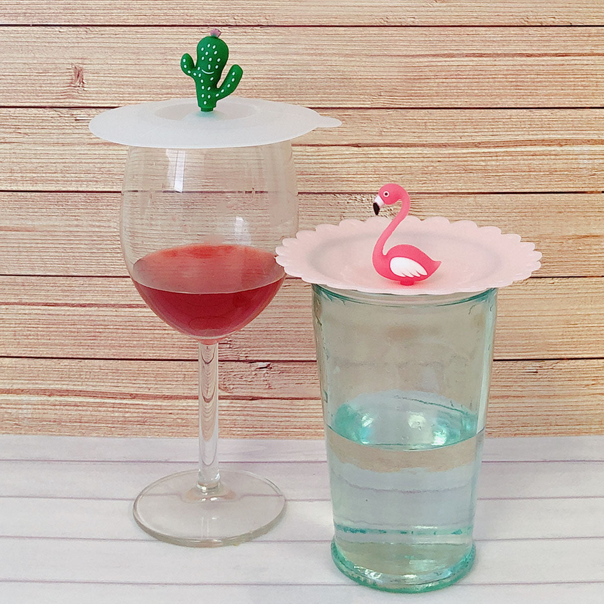 2 Couvercles En Silicone Alimentaire Réutilisables - Motifs Lapin/cerf, Diamètre Jusqu'à 10 Cm - Protection Anti-poussière, Anti-fuite Pour Tasses